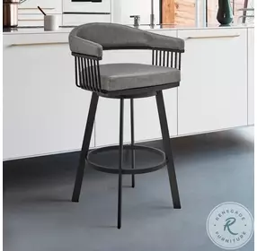 Chelsea Vintage Gray 26" Swivel Counter Height Stool