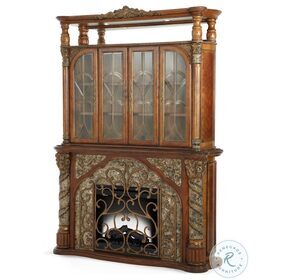 Villa Valencia Wood Top Fireplace