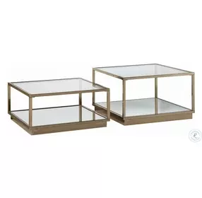 Renee Rose Brass 2 Piece Occasional Set