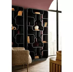 Bazaar Living Black Sloane Home Office Etagere