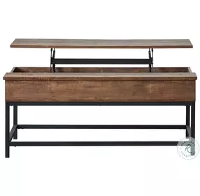 Byers Brown Oak And Sandy Black Occasional Table Set