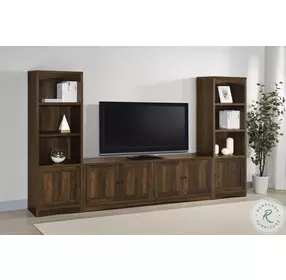 Laughlin Dark Pine 3 Shelf Media Tower