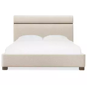 Solara Beige Upholstered Panel Bedroom Set