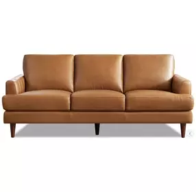Ada Cognac Leather Living Room Set