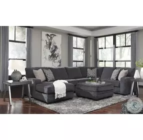 Tracling Slate Oversized Accent Ottoman