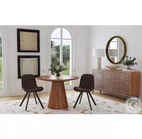 Raynor Burnt Chestnut Round Dining Table