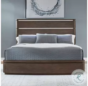 Rainier Falls Satin Espresso Panel Bedroom Set