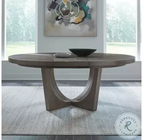 Rainier Falls Satin Espresso Round Pedestal Extendable Dining Room Set