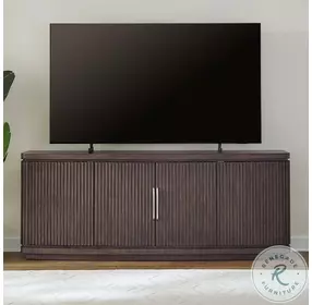 Cascade Falls Satin Espresso 82" TV Stand