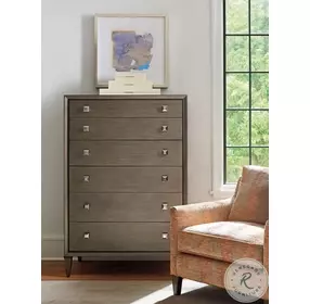 Ariana Charcoal Gray Remy 6 Drawer Chest