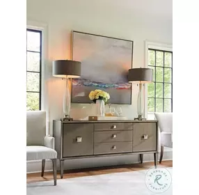 Ariana Charcoal Gray Provence 3 Drawer Sideboard