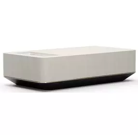 Madera Opal Ash and Modern Walnut Rectangular Marble Top Plinth Cocktail Table