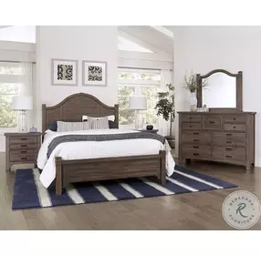Bungalow Folkstone Gray Arch Full Panel Bed