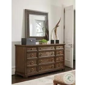 Silverado Rich Walnut Sereno Triple Dresser