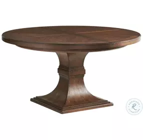 Silverado Brown Palo Alto Extendable Round Dining Room Set