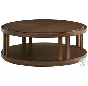 Silverado Brown Stinson Round Occasional Table Set