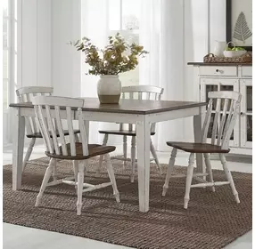 Al Fresco Graphite and Whitestone Side Chair Set of 2