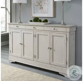 Seaside Bay Porcelain White Hall Buffet