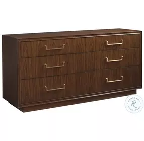 Rendezvous Walnut Double Fenwick Dresser