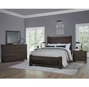 Dovetail Java King Poster Bed with California King Footboard