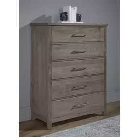 Dovetail Mystic Gray 5 Drawer Chest