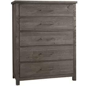 Dovetail Mystic Gray 5 Drawer Chest