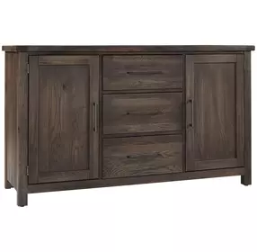 Dovetail Aged Gray 2 Door Server