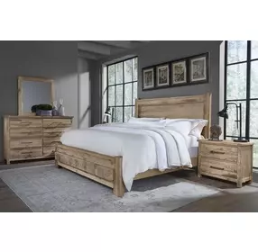Dovetail Sun Bleached White King Poster Bed with California King Footboard