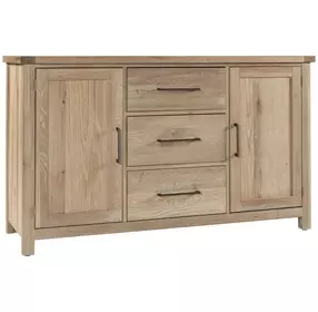 Dovetail Bleached White 2 Door Server