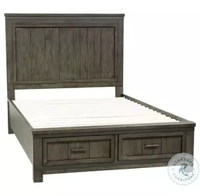 Briarwood Hills Rock Beaten Gray Panel Footboard Storage Bedroom Set