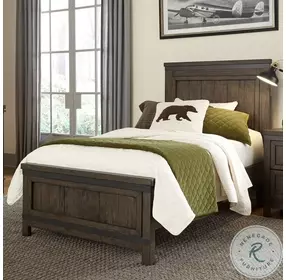 Thornwood Hills Rock Beaten Gray Youth Panel Bedroom Set