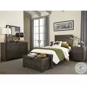 Briarwood Hills Rock Beaten Gray Twin Panel Bed