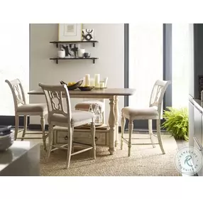 Weatherford Cornsilk Kendal Counter Height Chair Set of 2