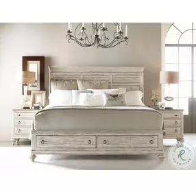 Weatherford Cornsilk King Shelter Bed