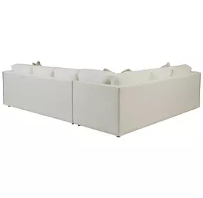 Rendezvous Cream 2 Piece Modular Westcliffe Sectional with Pillows