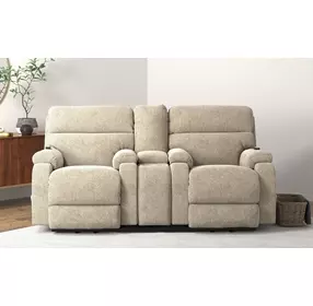 Regenerator Burlap Zero Gravity 91" Loveseat with Dual Power Lift Assist