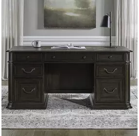Providence Park Chateau Brown 66" Jr Executive Desk