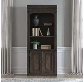 Providence Park Chateau Brown 2 Door Bunching Bookcase