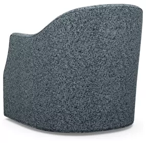 Ariana Blue Upholstered Escala Swivel Accent Chair