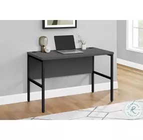 7731 Gray And Black 48" Computer Desk