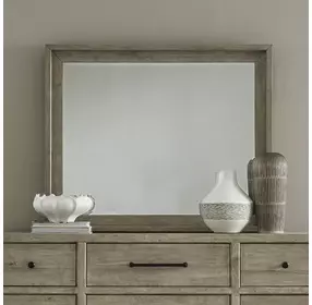 Central Place Barley Buff Square Dresser Mirror