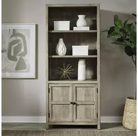 Proximity Place Barley Buff 2 Door Bunching Bookcase