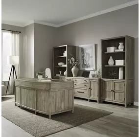 Proximity Place Barley Buff 2 Piece Bunching Bookcase Set
