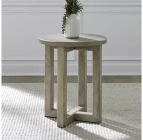Proximity Place Barley Buff Round Chairside Table