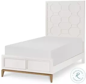 Chelsea White And Gold Youth Panel Bedroom Set by Rachael Ray