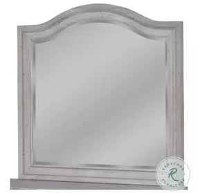 Stonebrook Light Distressed Antique Gray Landscape Mirror