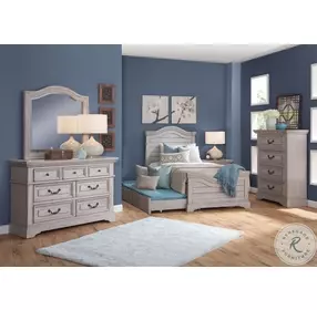 Stonebrook Light Distressed Antique Gray 4 Drawer Chest