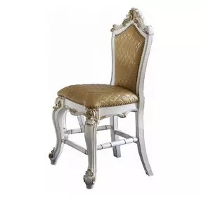 Picardy Butterscotch Upholstered Counter Height Chair with Nailhead Trim Set of 2