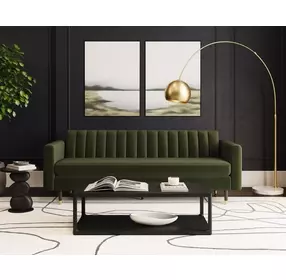 Yosi Moss Green 87" Sofa