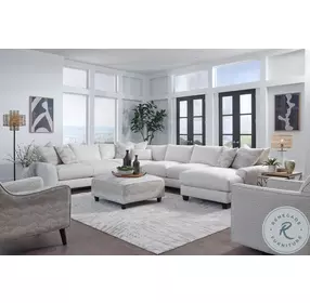 Hobnob Fuji Cotton Cocktail Ottoman